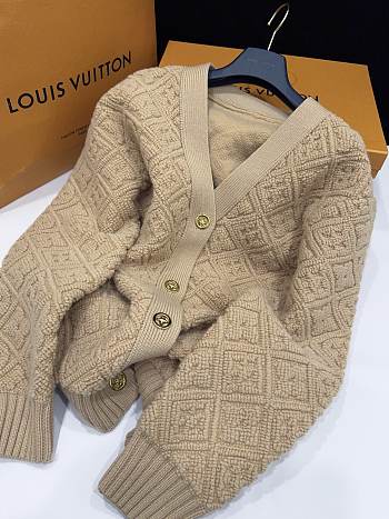 LV Monogram Toweling Cardigan Camel 1AJHO6 