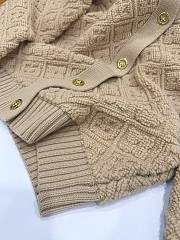 LV Monogram Toweling Cardigan Camel 1AJHO6  - 4