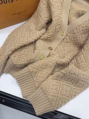 LV Monogram Toweling Cardigan Camel 1AJHO6  - 3