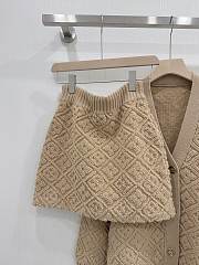 LV Monogram Toweling Skirt Camel - 3