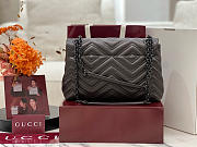 Gucci GG Marmont Medium Shoulder Bag Dark Brown - 31x17x8cm - 3