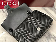 Gucci GG Marmont Medium Shoulder Bag Black - 31x17x8cm - 2