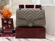 Gucci GG Marmont Medium Shoulder Bag Dusty Grey - 31x17x8cm - 1