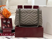 Gucci GG Marmont Medium Shoulder Bag Dusty Grey - 31x17x8cm - 5