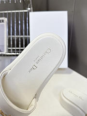 Dior D-Lane Platform Slide White Padded Lambskin  - 4