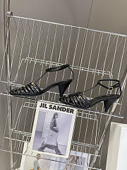 Celine Cage Heeled Sandal In Goatskin Black 6cm - 2