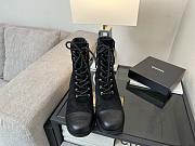Chanel Lace-Up Shoes Suede Calfskin & Calfskin Black 70mm - 2