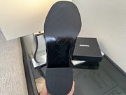 Chanel Lace-Up Shoes Suede Calfskin & Calfskin Black 70mm - 3