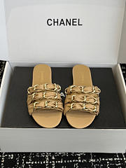 Chanel Mules Lambskin Beige - 1