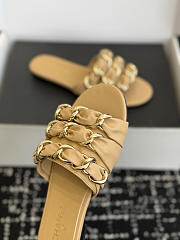 Chanel Mules Lambskin Beige - 3