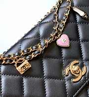 Chanel Wallet On Chain Pearly Lambskin & Gold Black - 19x12cm - 3