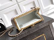 Chanel Clutch Pearly Lambskin Imitation Pearls & Gold-Tone Metal White - 20x10x7cm - 3