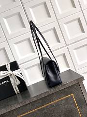 Chanel Clutch with Leather Strap Grained Shiny Calfskin & Gold-Tone Metal Dark Blue - 17x11.5x5cm - 4