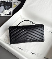 Chanel Clutch Flap Bag With Top Handle Goatskin & Gold-Tone Metal Black - 25x13x6.5cm - 4