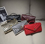 Chanel Clutch Flap Bag With Top Handle Goatskin & Gold-Tone Metal - 25x13x6.5cm - 1