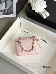 Chanel Classic Mini Bag Charm Caviar & Gold Tone Metal Light Pink - 10.5x6.7x4cm - 4