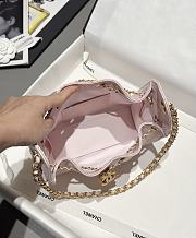 Chanel 25 Mini Handbag Grained Calfskin & Gold Tone Metal Light Pink - 22x20x12.5cm - 6