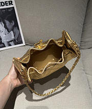 Chanel 25 Mini Handbag Metallic Grained Calfskin & Gold Metal Gold - 22x20x12.5cm - 6