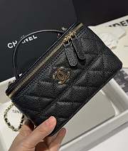 Chanel Long Vanity With Chain Grained Calfskin & Gold-Tone Metal Black - 17x9.5x8cm - 6