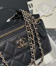 Chanel Long Vanity With Chain Grained Calfskin & Gold-Tone Metal Black - 17x9.5x8cm - 3