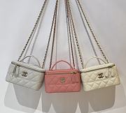 Chanel Long Vanity With Chain Grained Calfskin & Gold-Tone Metal - 17x9.5x8cm - 1