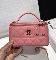 Chanel Long Vanity With Chain Grained Calfskin & Gold-Tone Metal - 17x9.5x8cm - 3