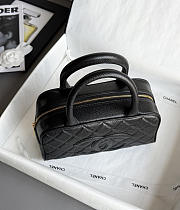 Chanel Bowling Bag Caviar & Gold Metal  Black - 27x16x9cm - 6