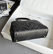 Chanel Bowling Bag Caviar & Gold Metal  Black - 27x16x9cm - 3