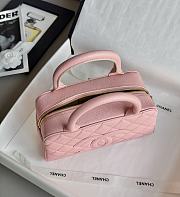 Chanel Bowling Bag Caviar & Gold Metal Pink - 27x16x9cm - 6