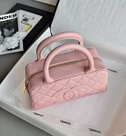 Chanel Bowling Bag Caviar & Gold Metal Pink - 27x16x9cm - 5