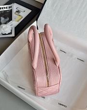 Chanel Bowling Bag Caviar & Gold Metal Pink - 27x16x9cm - 3