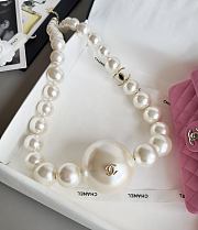 Chanel Pearl Necklace Minaudiere Plexi & Gold-Tone Metal Pearly White - 8.5cm - 1