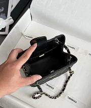 Chanel Mini Bucket Bag in Caviar & Light Gold-Tone Metal Black - 16x15x10cm - 6