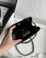 Chanel Mini Bucket Bag in Caviar & Light Gold-Tone Metal Black - 16x15x10cm - 3