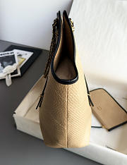 Chanel Maxi Shopping Bag Braided Raffia Calfskin & Gold-Tone Metal Dark Beige & Black - 59x36x13cm - 2