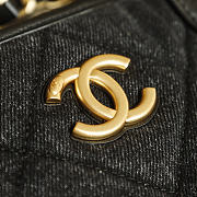 Chanel Cabas Denim Deauville Washed Denim Gold-Tone Metal Dark Grey - 44x26x13cm - 2
