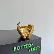 Bottega Veneta Knot Crystal Leather Minaudiere in Gold - 19x11.5x5cm - 5