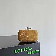Bottega Veneta Knot Crystal Leather Minaudiere in Gold - 19x11.5x5cm - 4