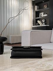 Chanel Bombay Pondicherry Flap Bag Calfskin & Ruthenium-Finish Metal Black - 27x17x15.5cm - 3