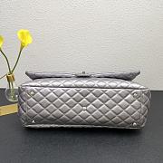 Chanel Classic XXL Travel Flap Grained Calfskin & Ruthenium-Finish Metal Silver - 46x26x14cm - 6