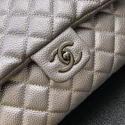 Chanel Classic XXL Travel Flap Grained Calfskin & Ruthenium-Finish Metal Silver - 46x26x14cm - 5