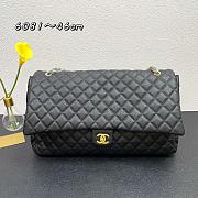 Chanel Classic XXL Travel Flap Grained Calfskin & Gold-Tone Metal Black - 46x26x14cm - 1