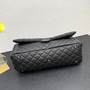 Chanel Classic XXL Travel Flap Grained Calfskin & Ruthenium-Finish Metal Black - 46x26x14cm - 5