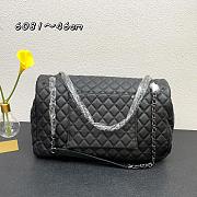 Chanel Classic XXL Travel Flap Grained Calfskin & Ruthenium-Finish Metal Black - 46x26x14cm - 3