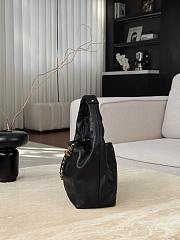 Chanel Hobo Handbag Calfskin & Gold Tone Metal Black - 32x24x12cm - 3