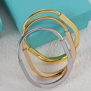 Tiffany Lock Bangle in Yellow/ Rose/ White Gold - 4