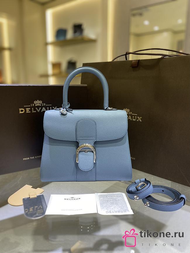 Delvaux Brilliant PM Top Handle Blue - 24x12x9cm - 1