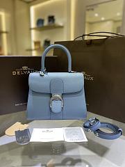 Delvaux Brilliant PM Top Handle Blue - 24x12x9cm - 6