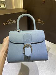 Delvaux Brilliant PM Top Handle Blue - 24x12x9cm - 4