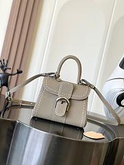 Delvaux Brillant Mini Surpique Rodeo Calf Ivory - 20x16x11.5cm - 1